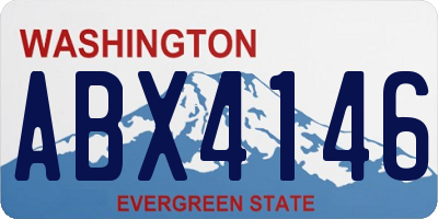 WA license plate ABX4146