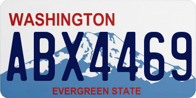 WA license plate ABX4469