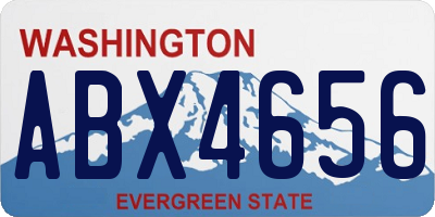 WA license plate ABX4656