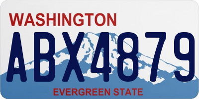 WA license plate ABX4879