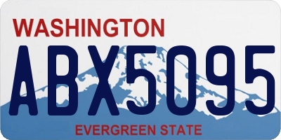 WA license plate ABX5095