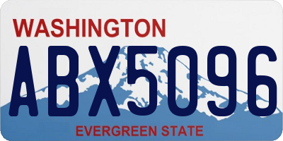 WA license plate ABX5096