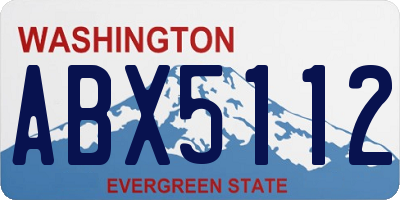 WA license plate ABX5112