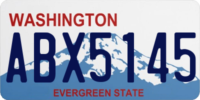WA license plate ABX5145