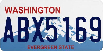 WA license plate ABX5169