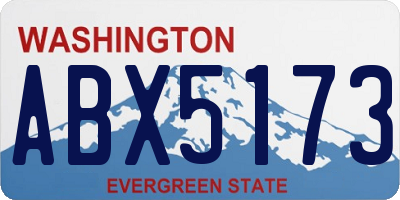 WA license plate ABX5173