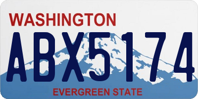 WA license plate ABX5174