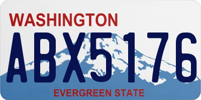 WA license plate ABX5176