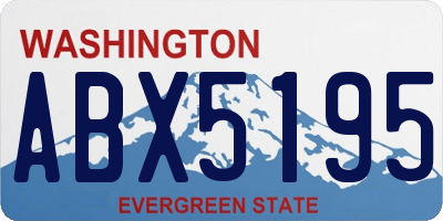 WA license plate ABX5195