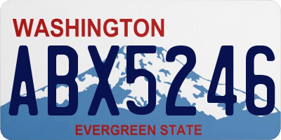 WA license plate ABX5246