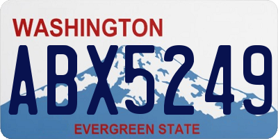WA license plate ABX5249