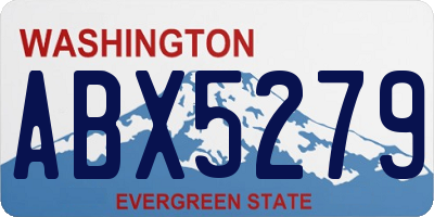 WA license plate ABX5279