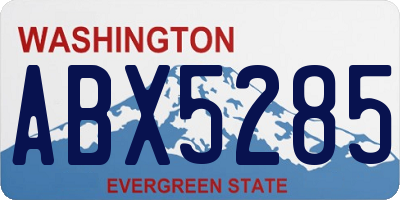 WA license plate ABX5285