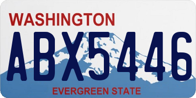 WA license plate ABX5446
