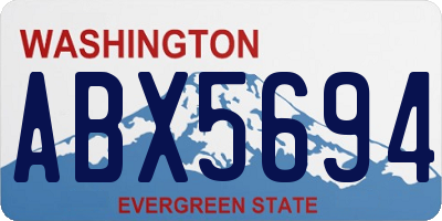 WA license plate ABX5694