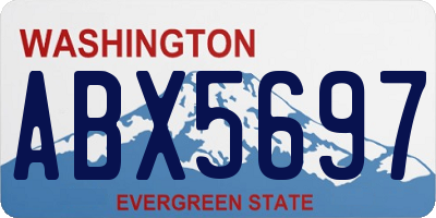 WA license plate ABX5697