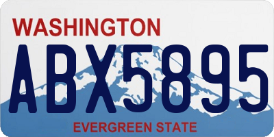 WA license plate ABX5895