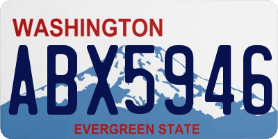 WA license plate ABX5946