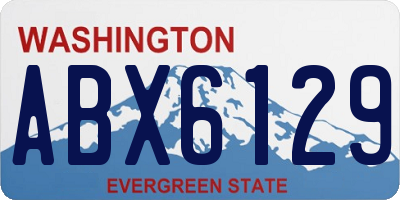 WA license plate ABX6129