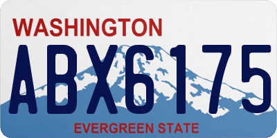 WA license plate ABX6175