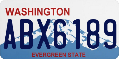 WA license plate ABX6189