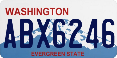 WA license plate ABX6246