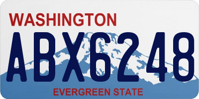 WA license plate ABX6248