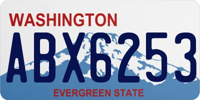 WA license plate ABX6253