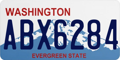 WA license plate ABX6284