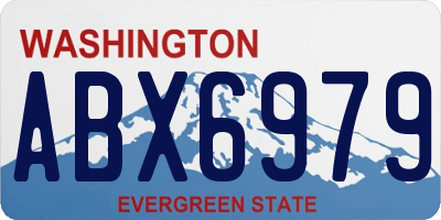 WA license plate ABX6979