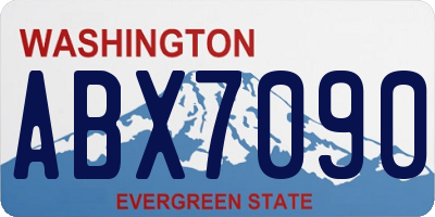 WA license plate ABX7090
