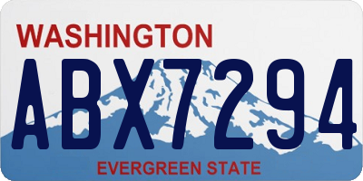WA license plate ABX7294
