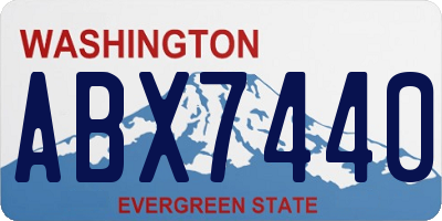 WA license plate ABX7440