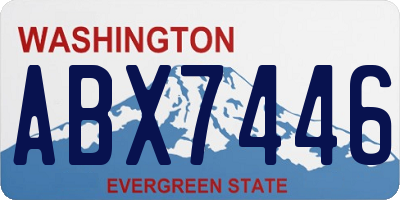 WA license plate ABX7446