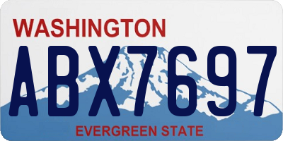 WA license plate ABX7697