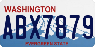 WA license plate ABX7879