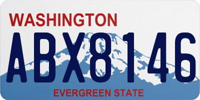 WA license plate ABX8146