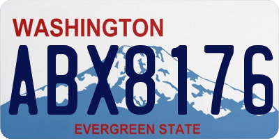 WA license plate ABX8176