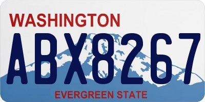 WA license plate ABX8267
