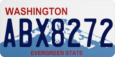 WA license plate ABX8272