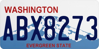 WA license plate ABX8273