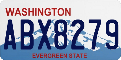 WA license plate ABX8279