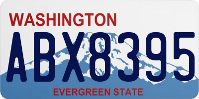 WA license plate ABX8395