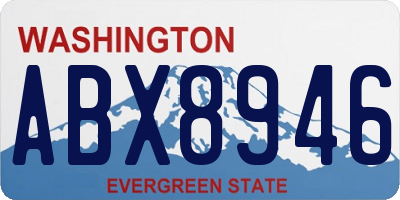 WA license plate ABX8946