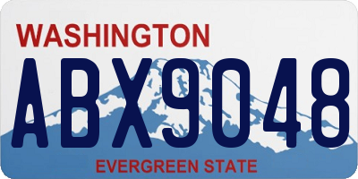 WA license plate ABX9048