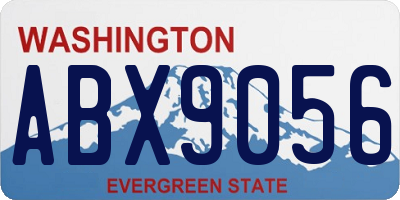 WA license plate ABX9056