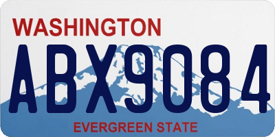 WA license plate ABX9084