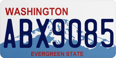 WA license plate ABX9085