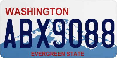 WA license plate ABX9088