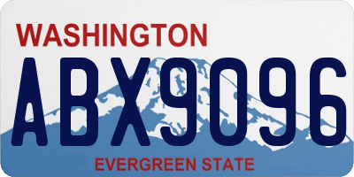 WA license plate ABX9096